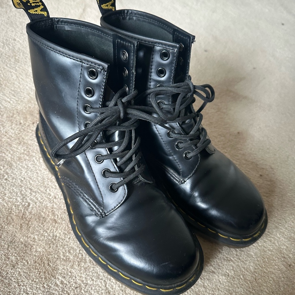Dr. Martens Black Leather Boots
